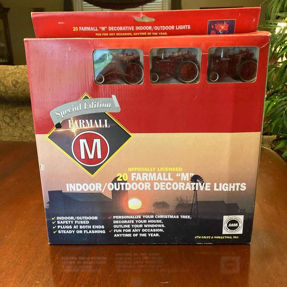 20 pc special Edition Farmall M Tractor Decorative indoor/ outdoor lights Case - Picture 4 of 4